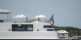 Barack Obama snaps photo of Michelle Obama on yacht (Picture)