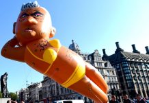 London mayor bikini blimp takes to the skies – UK