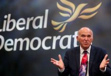 Sir Vince Cable dares Theresa May to deny Brexiteers’ ‘erotic spasm’ in Lib Dem conference speech – UK