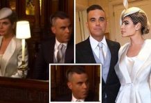 Robbie Williams breaks rules by chewing gum in church "Not good"