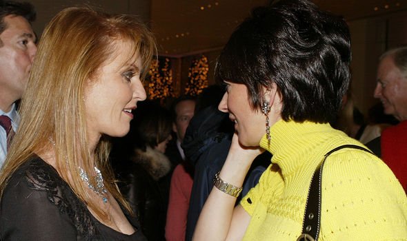 Ghislaine Maxwell and Sarah Ferguson together in 2003 Ghislaine Maxwell and Sarah Ferguson together in 2003