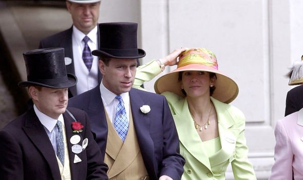 Prince Andrew with Ghislaine Maxwell at Royal Ascot in 2000 Prince Andrew with Ghislaine Maxwell at Royal Ascot in 2000