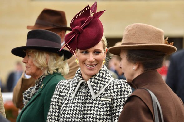 Anne with daughter Zara and behind her Camilla Anne with daughter Zara and behind her Camilla