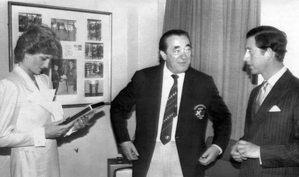 Diana and Charles with Maxwell in 1986 Diana and Charles with Maxwell in 1986