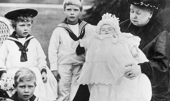 Victoria remained in mourning clothes for the rest of her life -- pictured with her great-grandchildren in 1900 Victoria remained in mourning clothes for the rest of her life -- pictured with her great-grandchildren in 1900