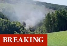 Aberdeen train crash: Passengers injured and engine on fire after running off the tracks | UK | News (Reports)