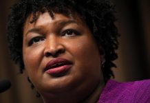Trump is attempting to distract from his failed leadership with election claims – (Reports) Former Georgia Gubernatorial candidate Stacey Abrams speaks at the National Action Network's annual convention, April 3, 2019 in New York City.