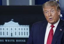 Trump spinning virus failure as a win again by celebrating ‘encouraging’ progress – (Reports) Dr. Birx speaks while flanked by President Donald Trump and Dr. Anthony Fauci during the daily coronavirus task force briefing at the White House on March 31, 2020 in Washington, DC.