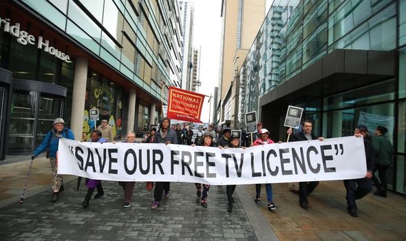 Pensioner licence fee