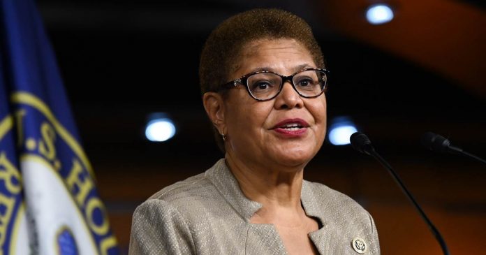 Rep. Karen Bass, potential VP pick, addresses her past praise of Scientology