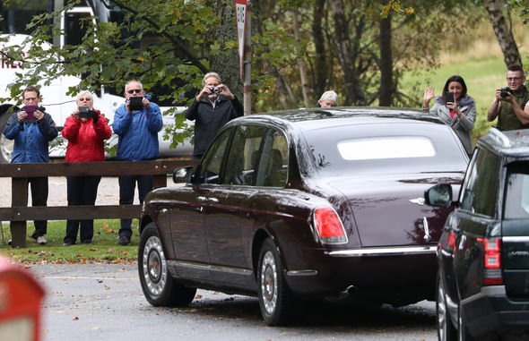 Royal fans usually gather to see the Queen