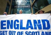 Scottish nationalists stage shock protest demanding ‘English clear out’ to protect nation | UK | News (Reports)