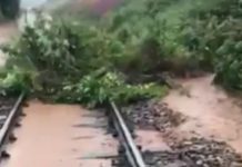 Stonehaven train crash: Dramatic video shows severe flooding on tracks close to accident | UK | News (Reports)