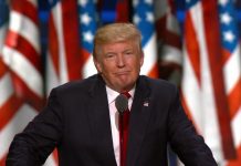 The restriction is unprecedented, but Republican officials say they were forced to limit attendance due to social distancing restrictions in North Carolina (Reports) Republican presidential candidate Donald Trump stands with Republican vice presidential candidate Mike Pence and acknowledge the crowd on the third day of the Republican National Convention on July 20, 2016 at the Quicken Loans Arena in Cleveland, Ohio. Republican presidential candidate Donald Trump received the number of votes needed to secure the party's nomination. An estimated 50,000 people are expected in Cleveland, including hundreds of protesters and members of the media. The four-day Republican National Convention kicked off on July 18.