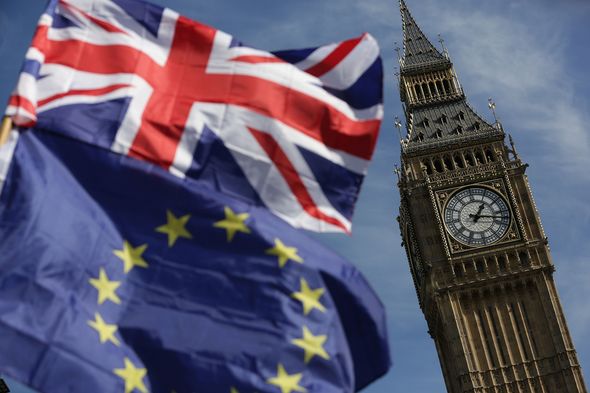 UK and EU flags UK and EU flags