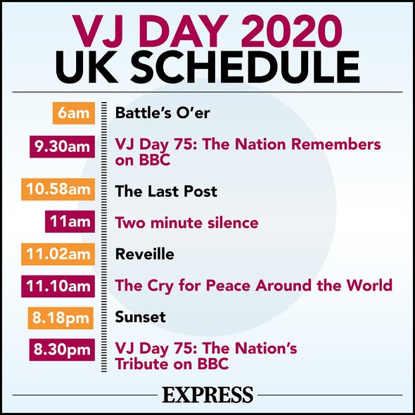 UK schedule to celebrate VJ Day 2020 UK schedule to celebrate VJ Day 2020