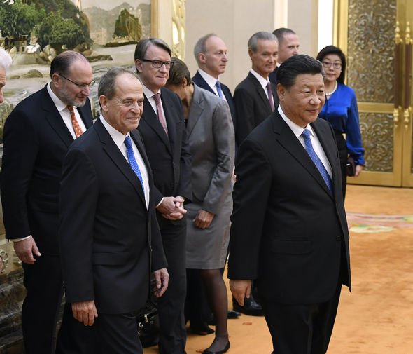 Xi Jinping: China's president pictured with the Group's chairman