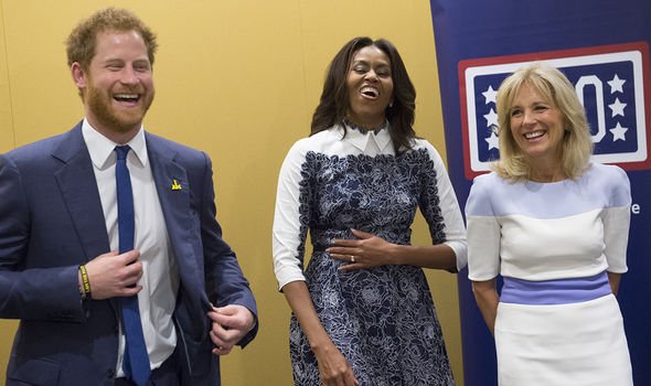 prince harry michelle obama