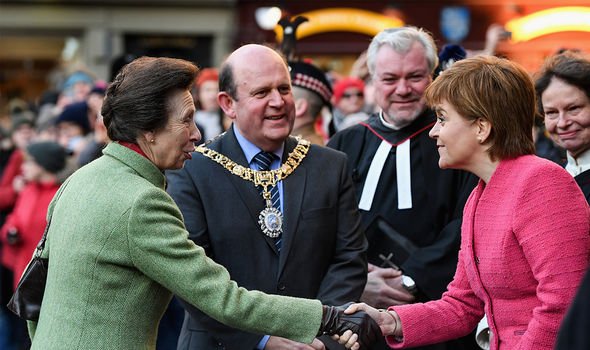 princess anne nicola sturgeon princess anne nicola sturgeon