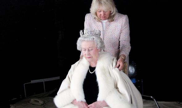 Angela Kelly with the Queen Angela Kelly with the Queen