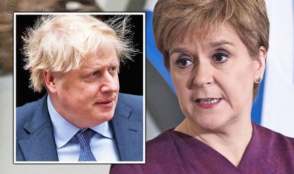 snp nicola sturgeon boris johnson