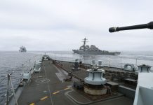 UK leads multi-national task group of warships above the Arctic Circle in demonstration of freedom of navigation