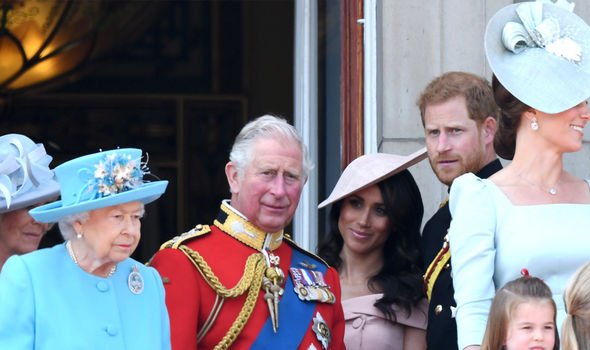 queen elizabeth ii prince charles meghan markle prince harry