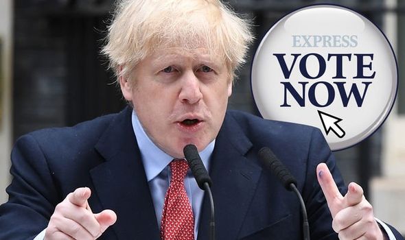 Boris Johnson coronavirus poll