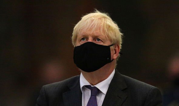 Boris Johnson at the Westminster Abbey Battle of Britain service on Sunday Boris Johnson at the Westminster Abbey Battle of Britain service on Sunday