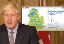 Boris Johnson shows ‘powerful’ new coronavirus map turning dark as cases soar ‘Must act!’ | UK | News (Reports)