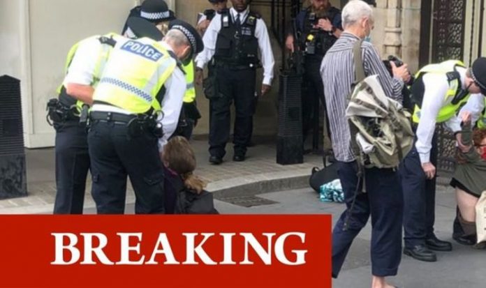 Extinction Rebellion protesters ‘arrested’ at the gates of Parliament as MPs attend PMQs | UK | News