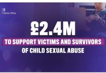 Government doubles funding for child sexual abuse charities to £2.4 million
