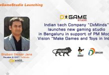 Indian tech Company DxMinds launches new gaming studio in Bengaluru in support of PM Modi’s Vision Make Games in India PrFire