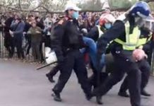 London anti-lockdown protest violence: Police officers attacked in disturbing footage | UK | News (Reports)
