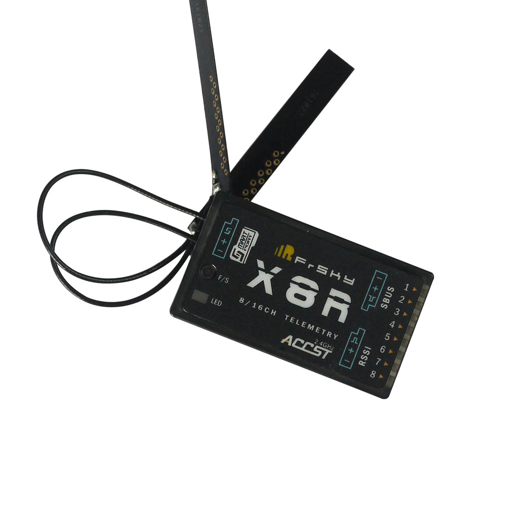 On the backside of the FrSky receiver X8R, there is a Smart Port pinout