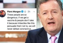 Piers Morgan confronts ‘dangerous’ face of anti-vax movement – ‘will never defeat COVID’ | UK | News (Reports)