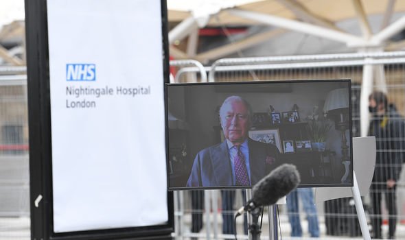 Prince Charles news: Prince Charles opening NHS Nightingale London Prince Charles news: Prince Charles opening NHS Nightingale London