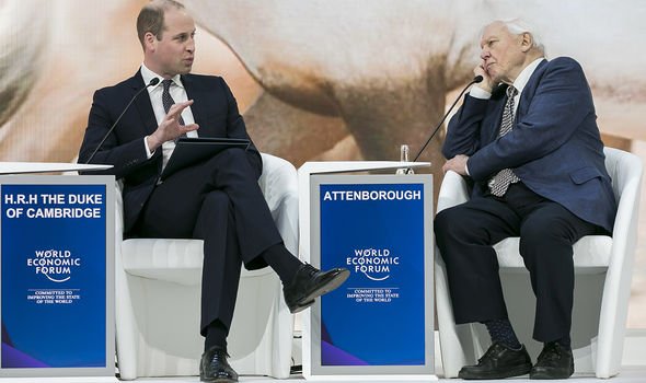 Prince William news: Prince Willaim with Sir David Attenborough