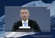 Welcoming historic agreements and working towards a two-state solution Special Coordinator Nikolai Mladenov (UN Photo)