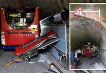 Winchester school bus horror: Children injured as ‘roof sheared off’ in bridge crash | UK | News (Reports)