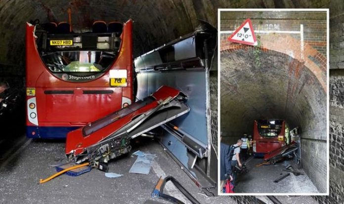 Winchester school bus horror: Children injured as 'roof sheared off' in bridge crash | UK | News