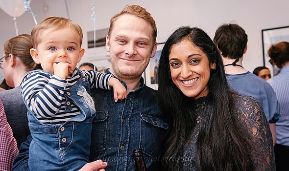Carl Butler with partner Jennifer and son Nicholas