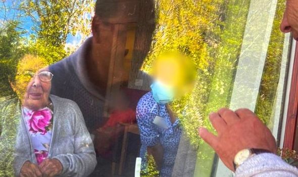 Matthew seeing wife through window