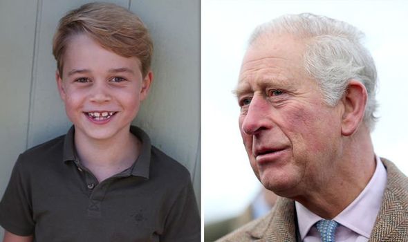 Prince George and Prince Charles