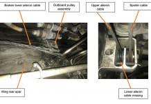 AAIB Report: De Havilland Canada Dash 8-402, failure of left aileron cable