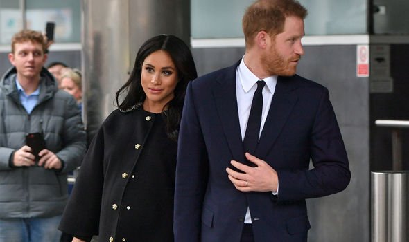 Meghan pictured during her first pregnancy with Archie Meghan pictured during her first pregnancy with Archie