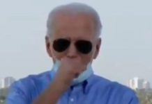 Joe Biden exposed: Democrat caught removing mask to cough into hand | UK | News (Reports)