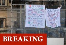 London protest: Anti-lockdown activist climbs Big Ben for ‘Great Northern Rebellion’ stunt | UK | News (Reports)