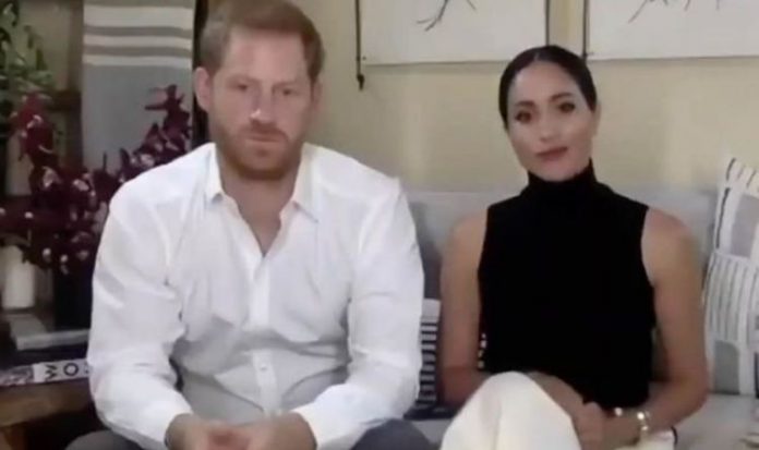 Meghan Markle makes secret feminist statement during joint video appearance with Harry | Royal | News