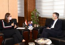 Minister Hala Al-Saeed meets with British Ambassador